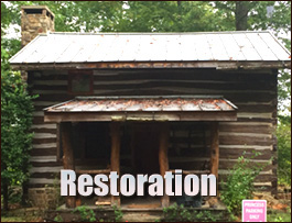 Historic Log Cabin Restoration  Cherokee, North Carolina